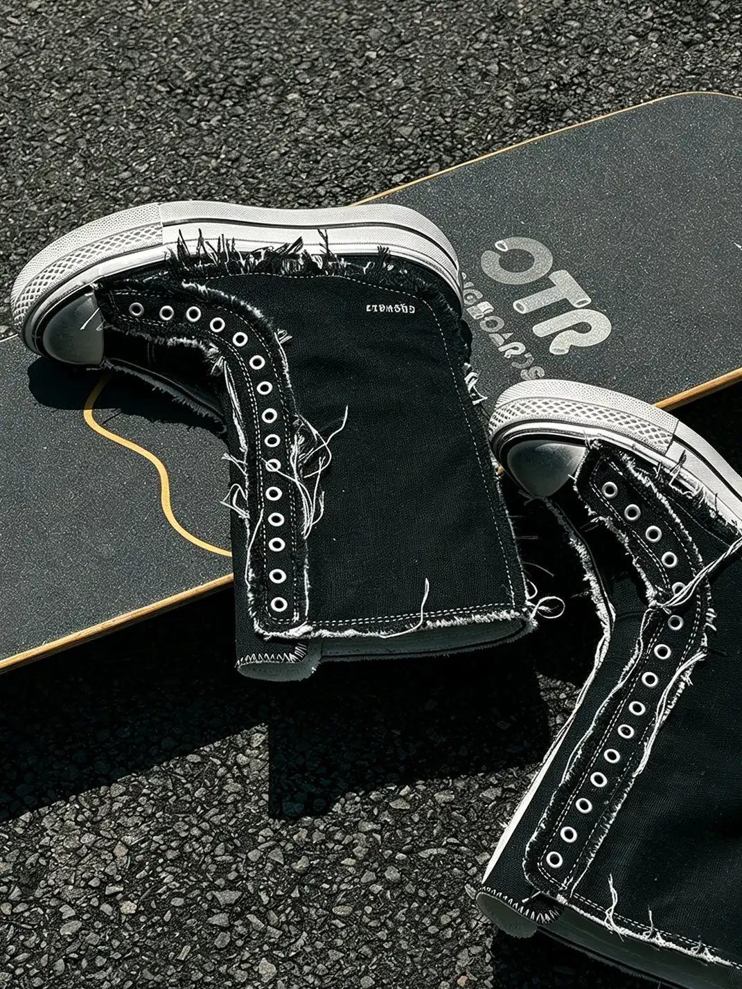 GSL | Distressed Canvas High-Top Boots