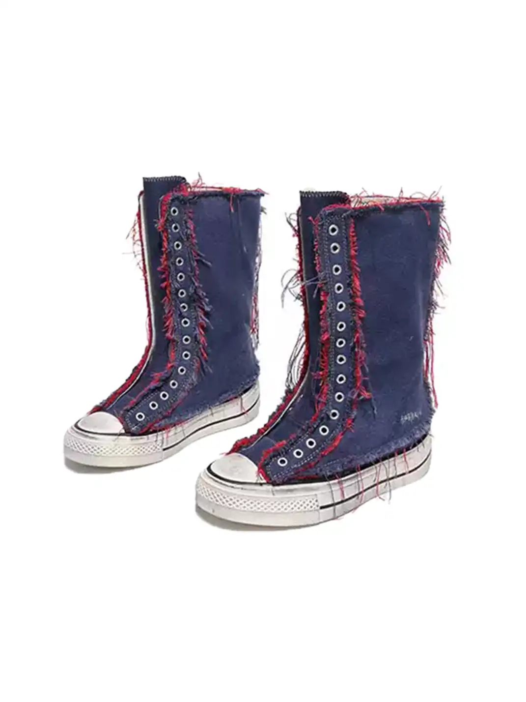 GSL | Distressed Canvas High-Top Boots