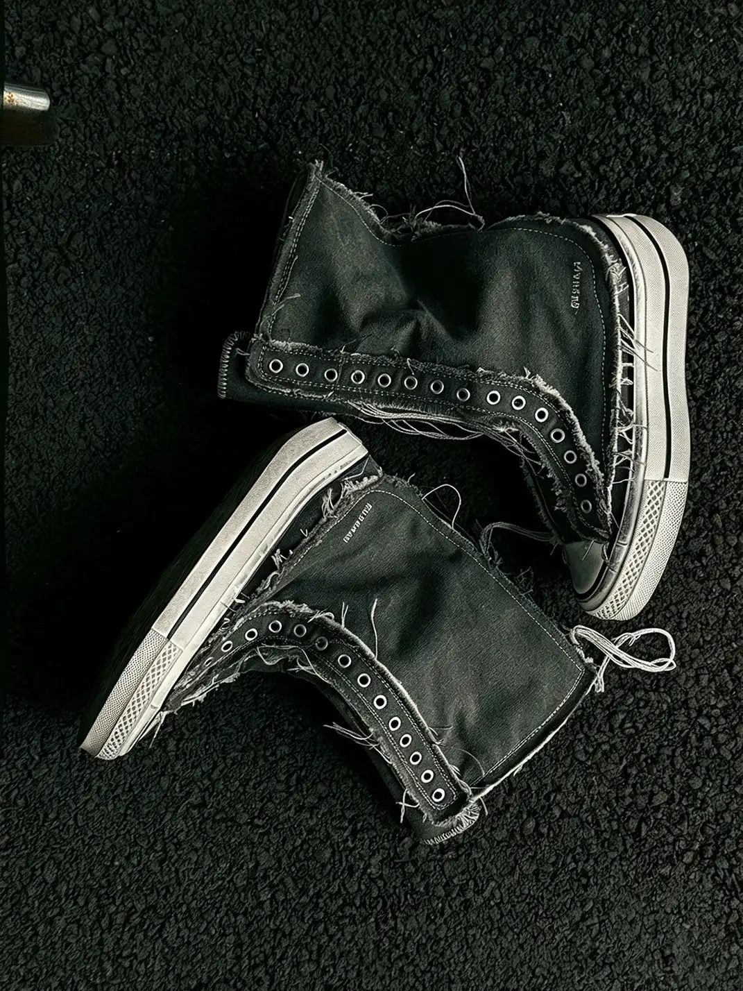 GSL | Distressed Canvas High-Top Boots