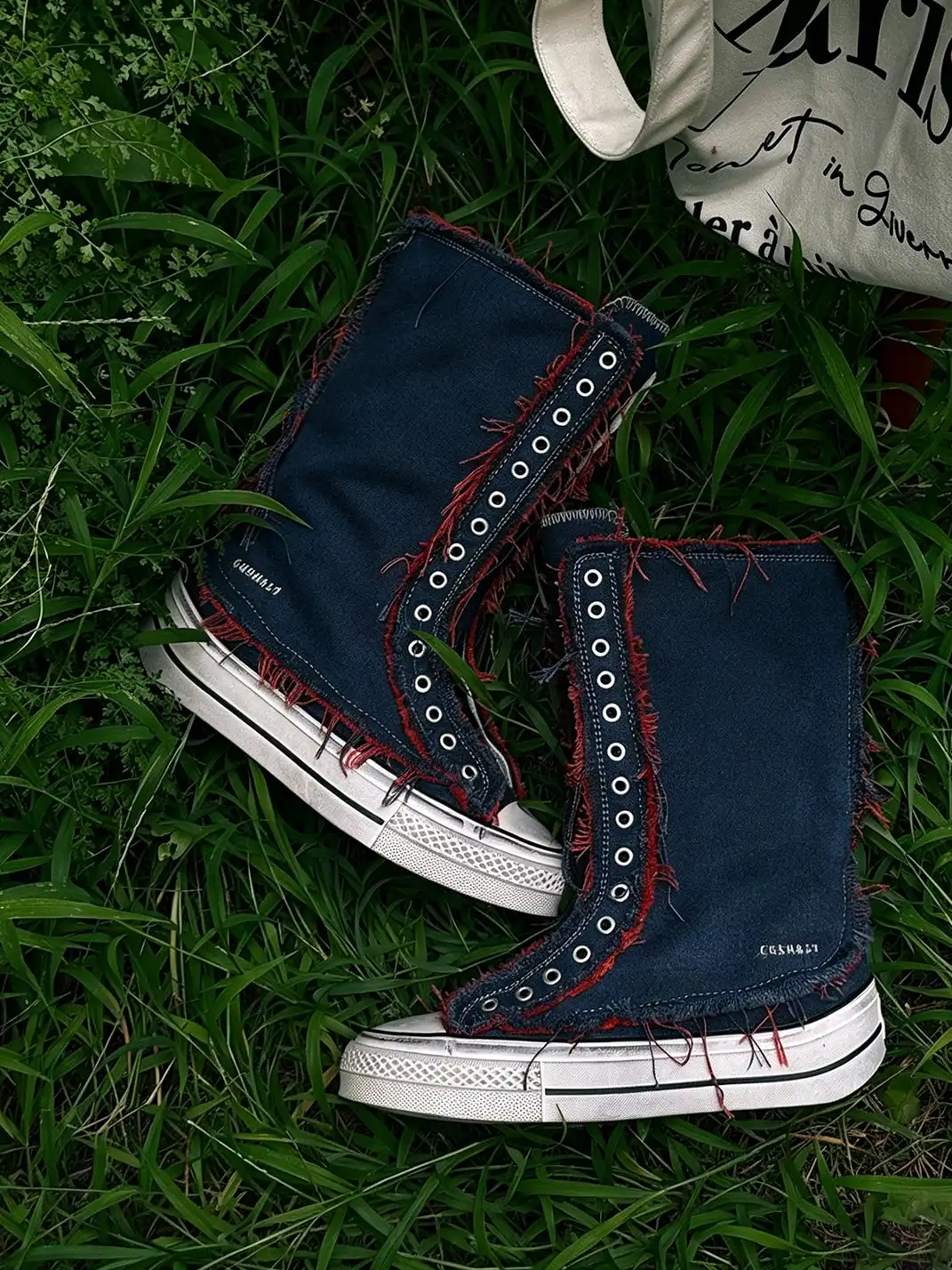 GSL | Distressed Canvas Martin Boots