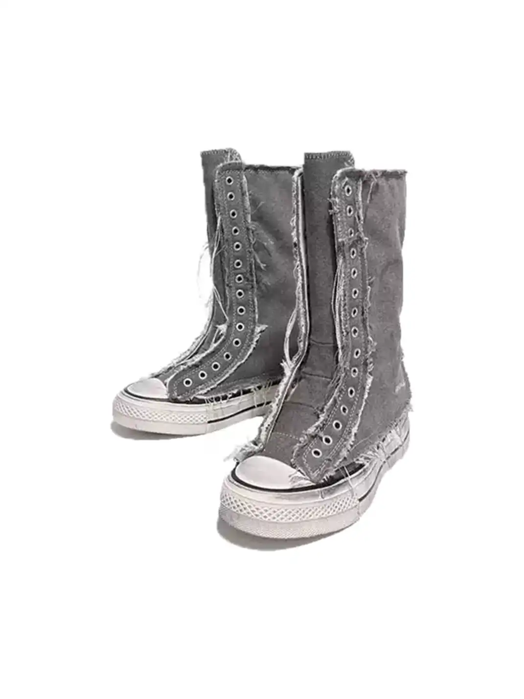 GSL | Distressed Canvas Martin Boots