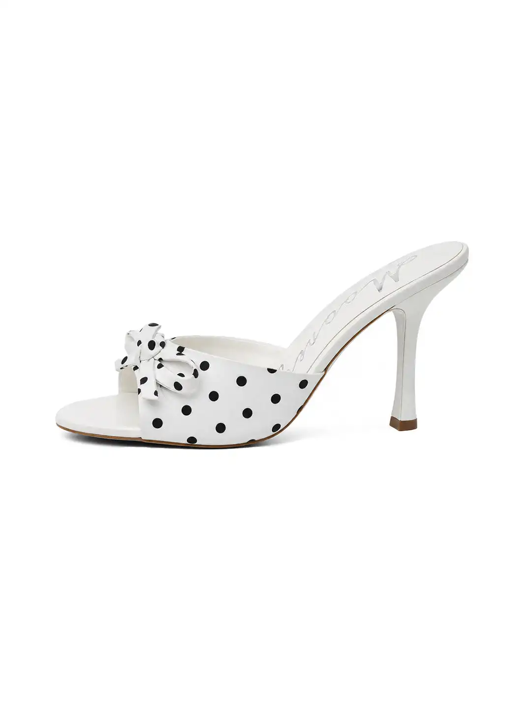Mooreyu | Polka Dot Bow Open Toe High Heels