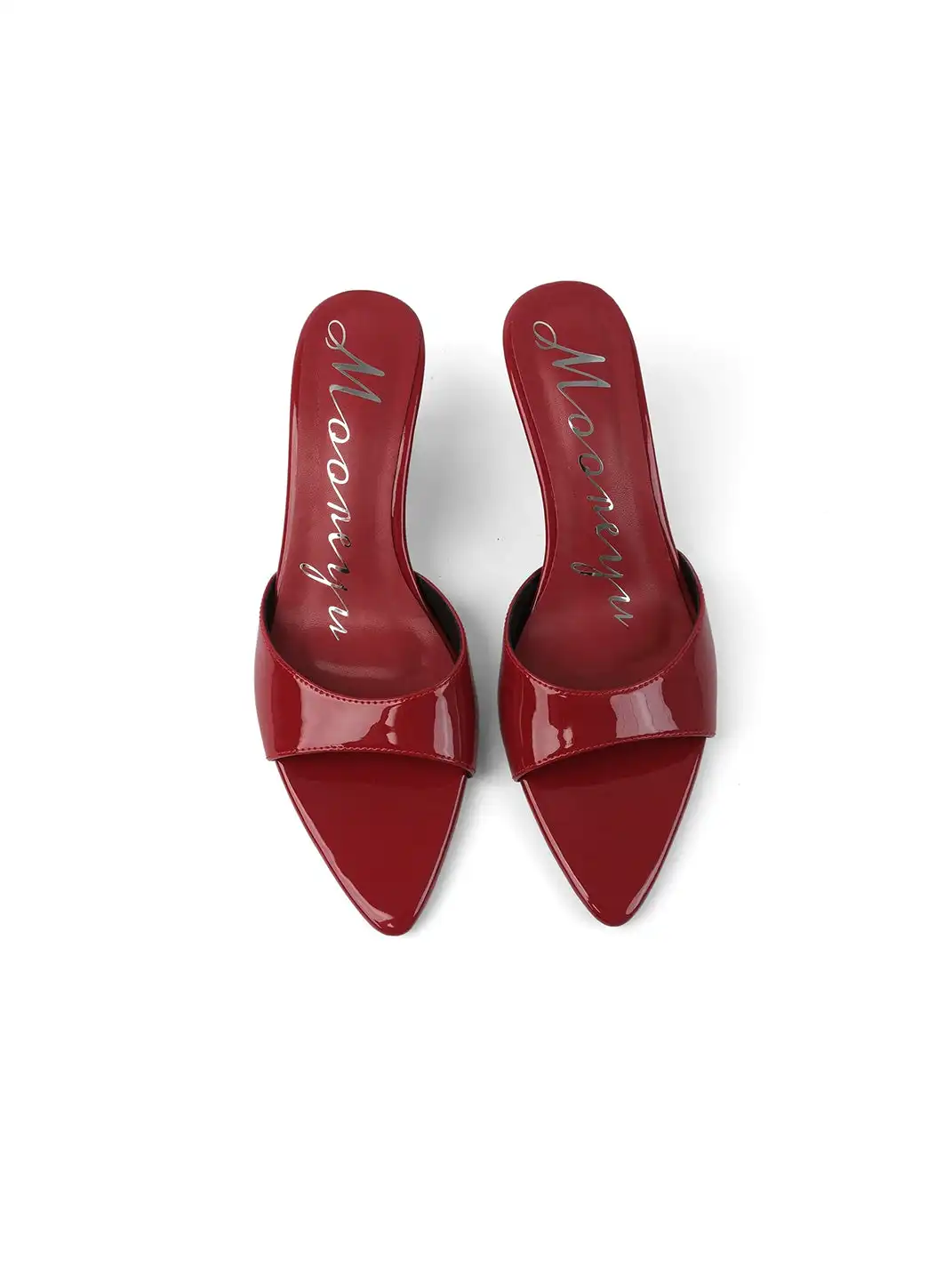 Mooreyu | Pointed One-Strap Open Toe Wedge Heels