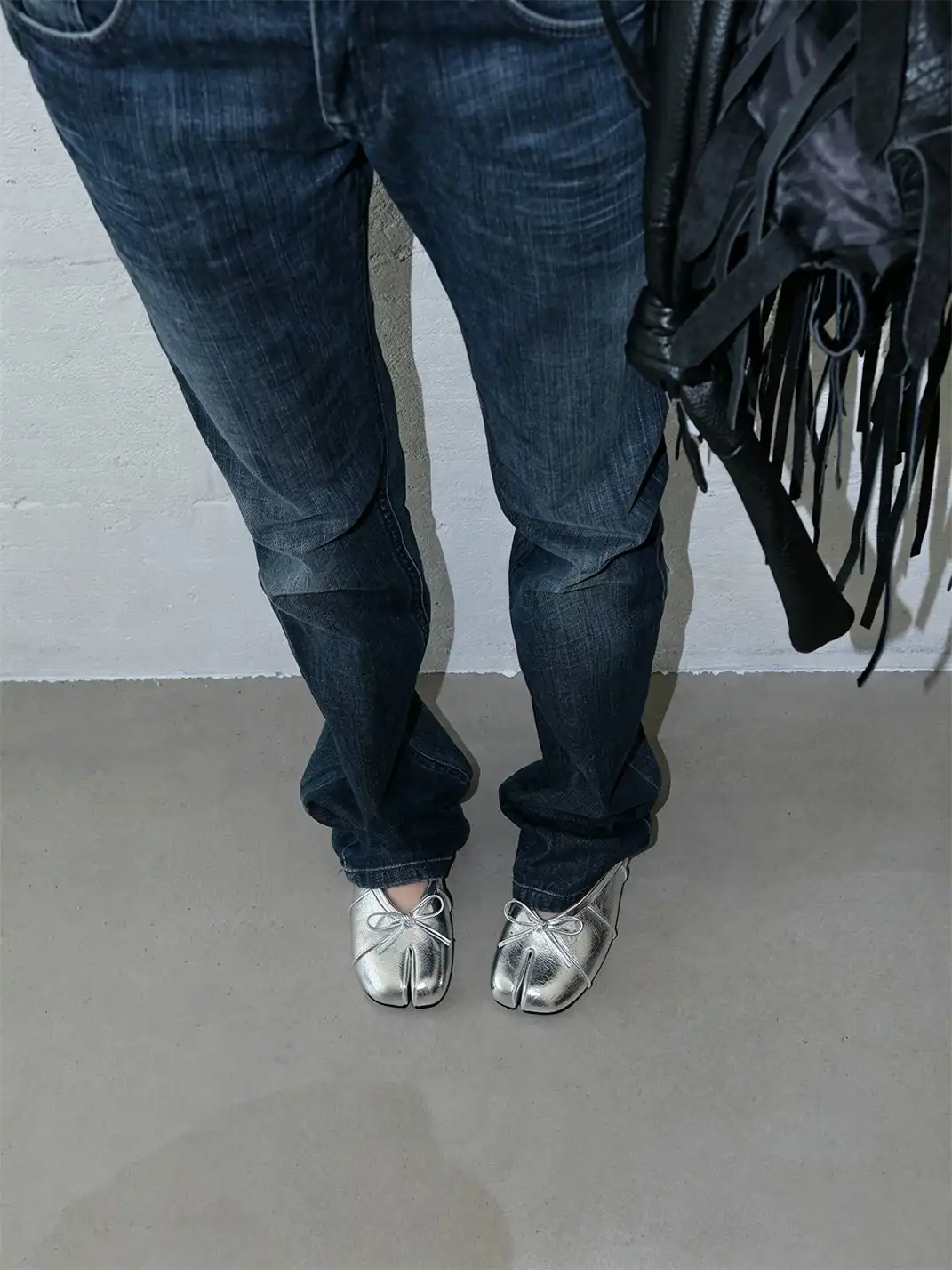Mooreyu | Split Toe Bow Mary Jane Mules