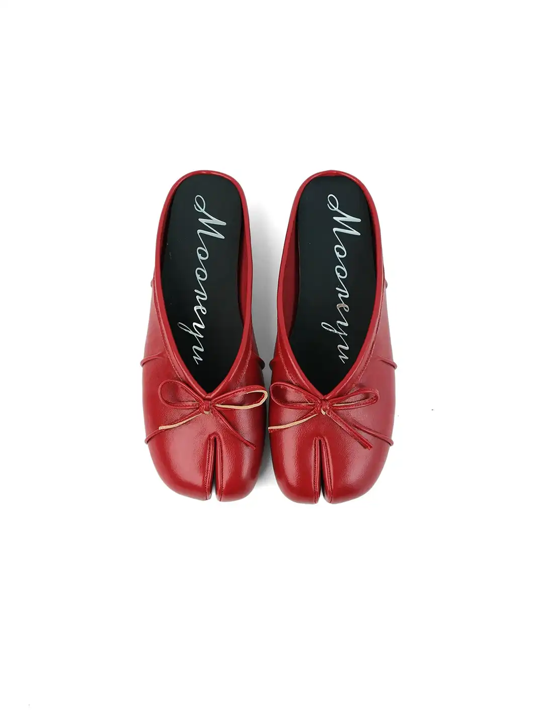 Mooreyu | Split Toe Bow Mary Jane Mules