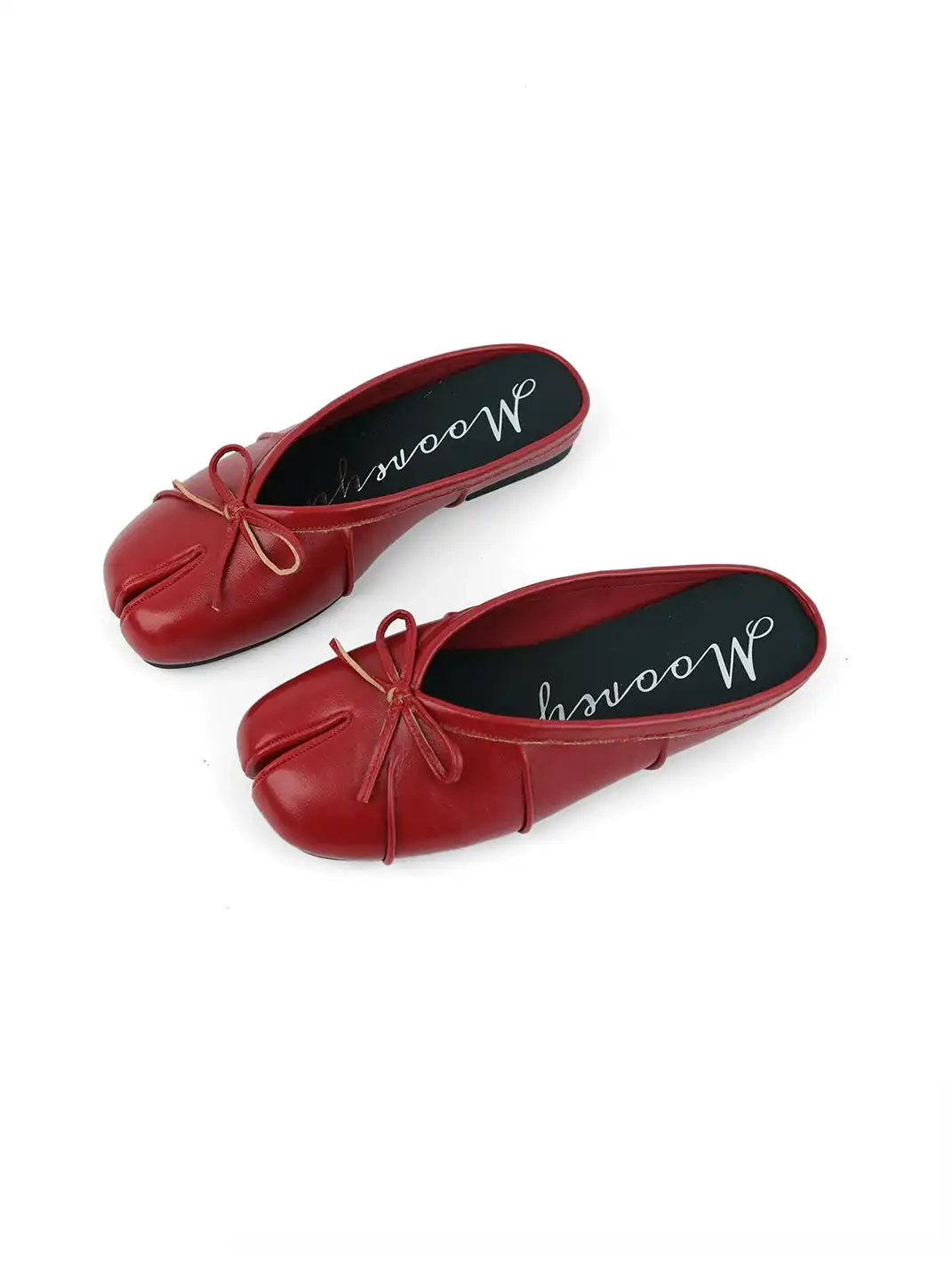Mooreyu | Split Toe Bow Mary Jane Mules