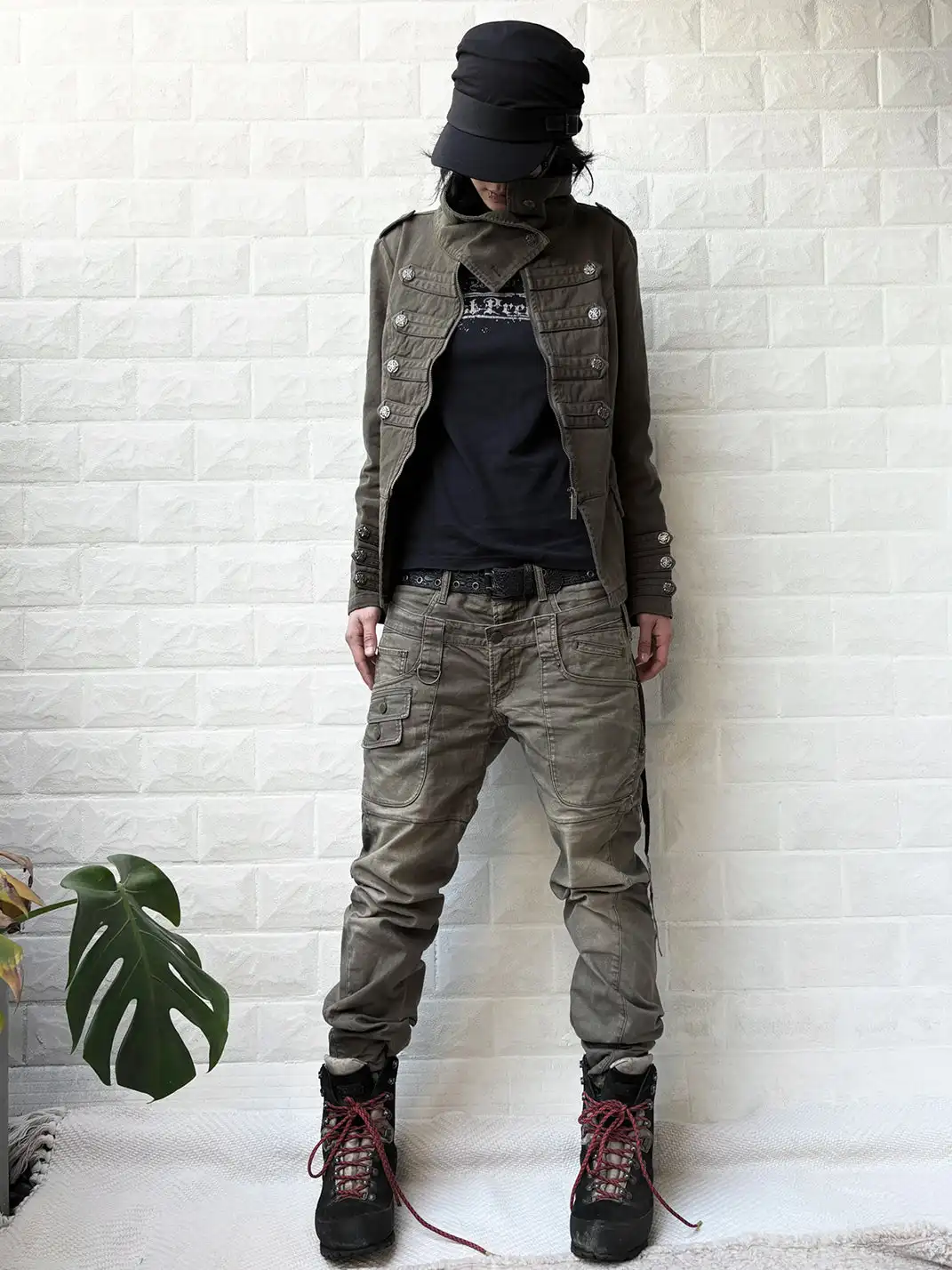 Imdelusion | Napoleon Stand Collar Washed Heavyweight Jacket