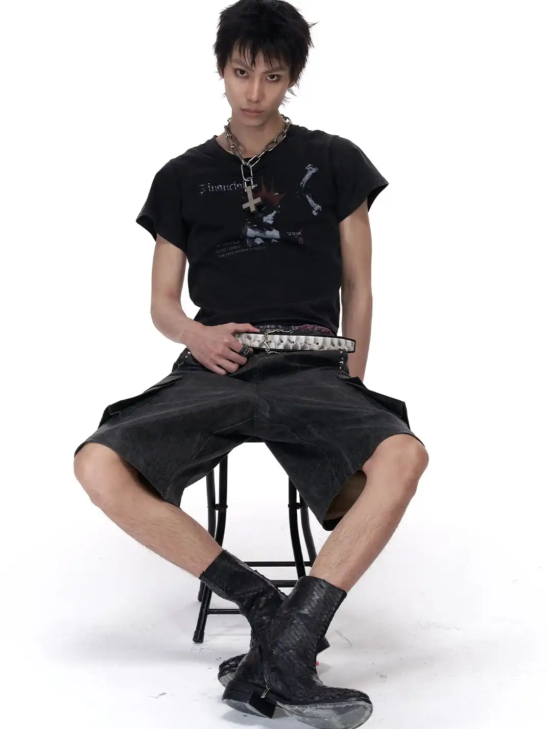 Imdelusion | Punk Dog Cropped T-Shirt