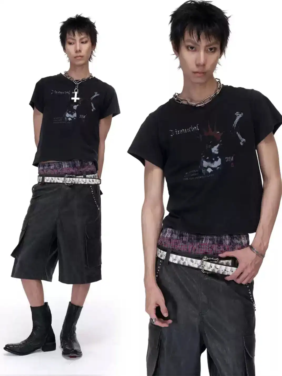 Imdelusion | Punk Dog Cropped T-Shirt