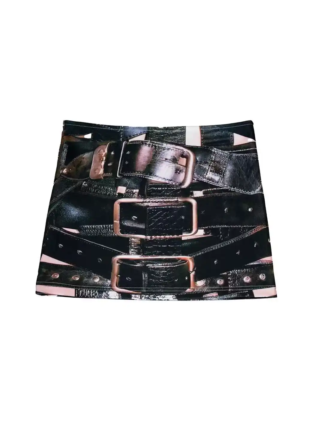 Furchin | Y2K Print Low-Rise Straight Skirt