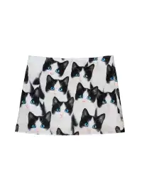 Furchin | Y2K Fashion Print Mini Skirt