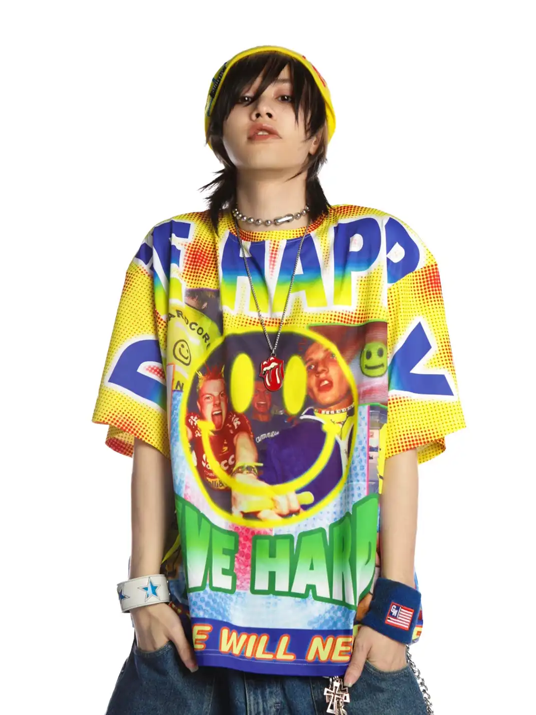 DeadEndKids | Rave Smile Print T-Shirt