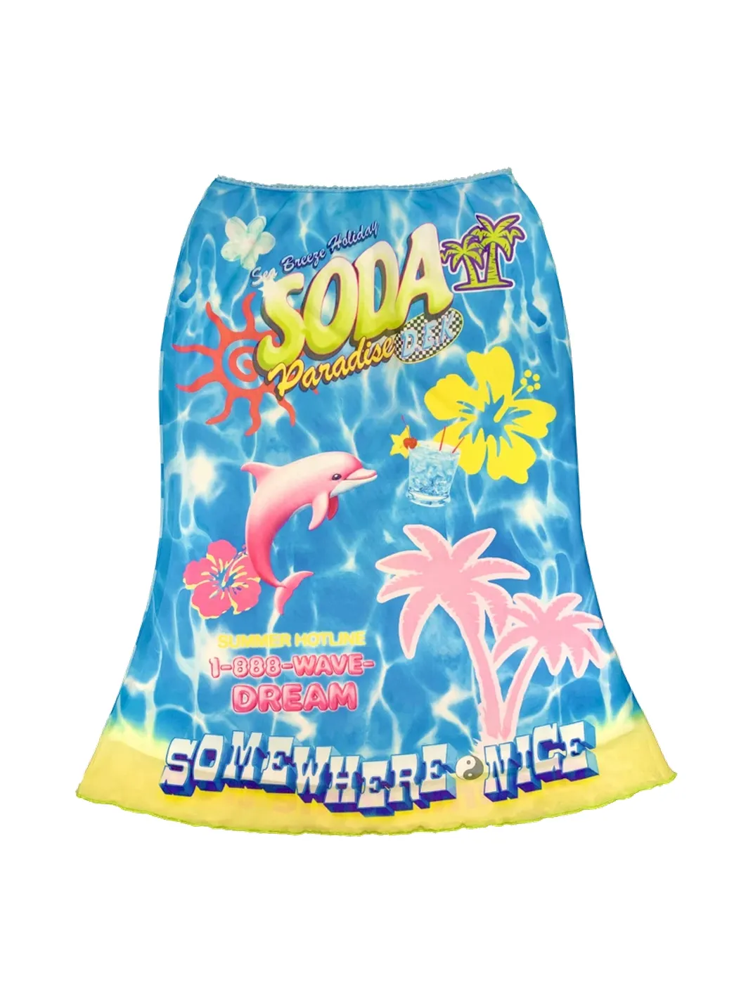 DeadEndKids | Vacation Mesh Top & Mermaid Skirt Set