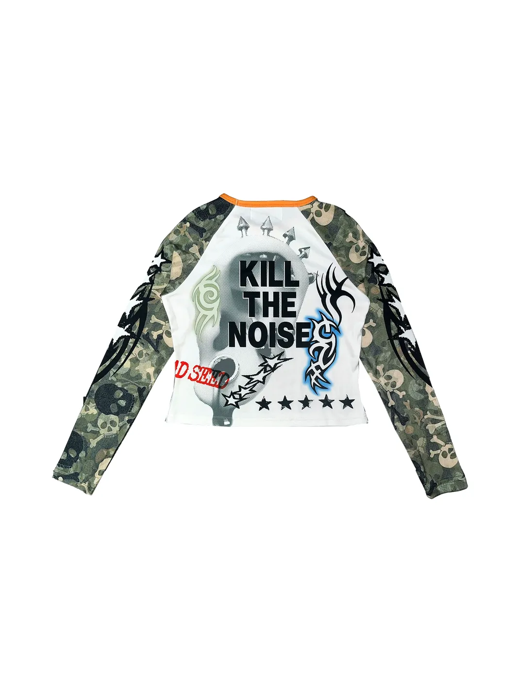 DeadEndKids | Y2K Anime Girl Print Plaid Top