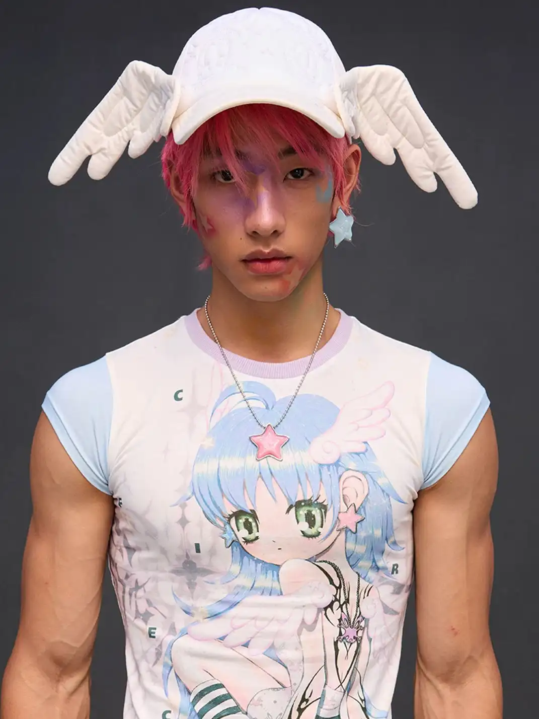 CFIERCE | Big Eye Embroidery Angel Wings Baseball Cap