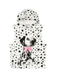 CFIERCE | Dalmatian Print Hoodie Vest
