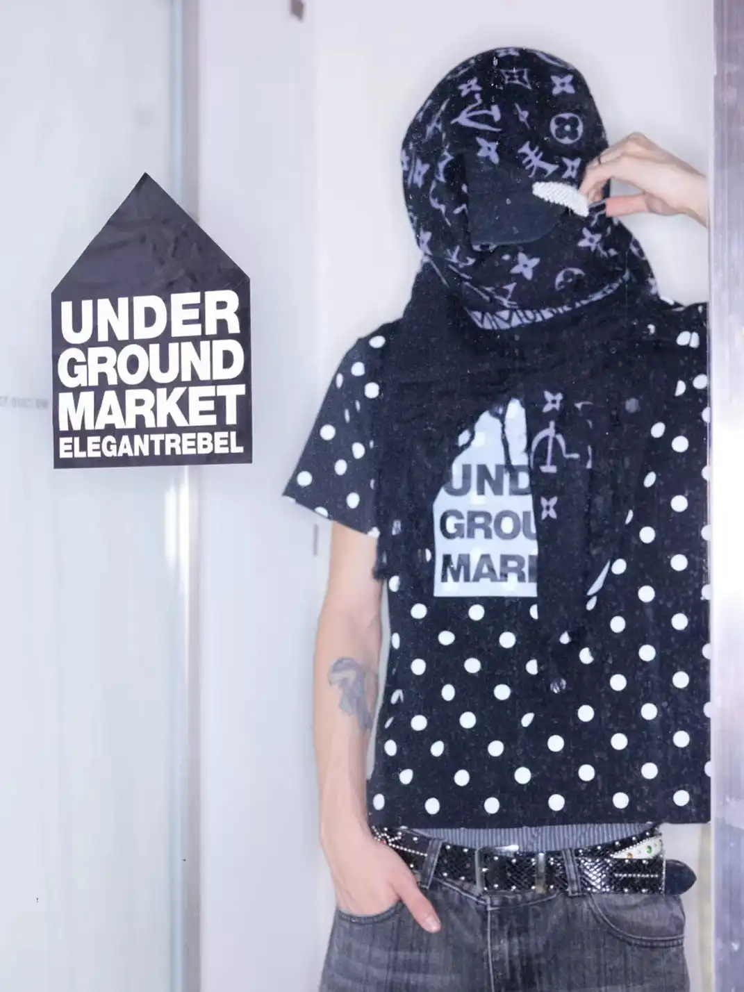 Feex(u) | "UNDERGROUND MARKET" Polka Dot T-Shirt