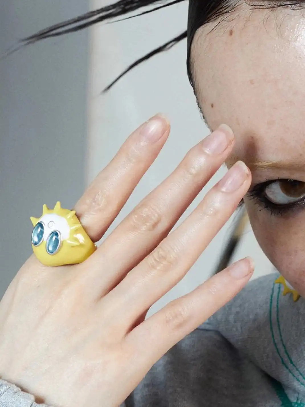 FOMULO | Pufferfish Zircon Ring