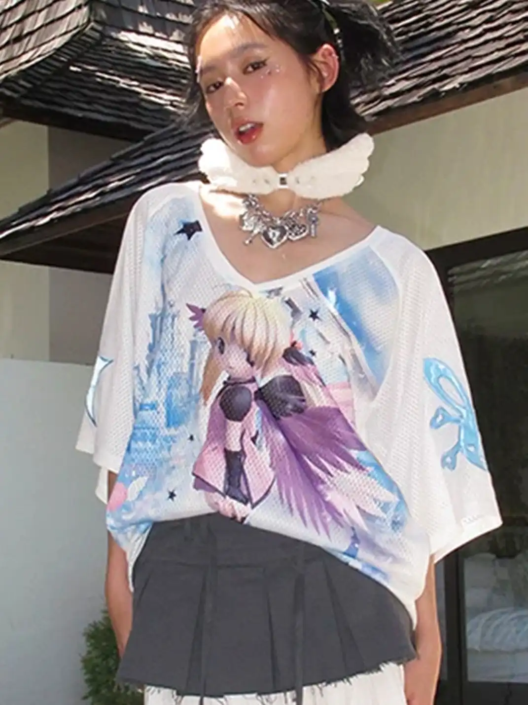 CFIERCE | Angel Wing Rivet Choker
