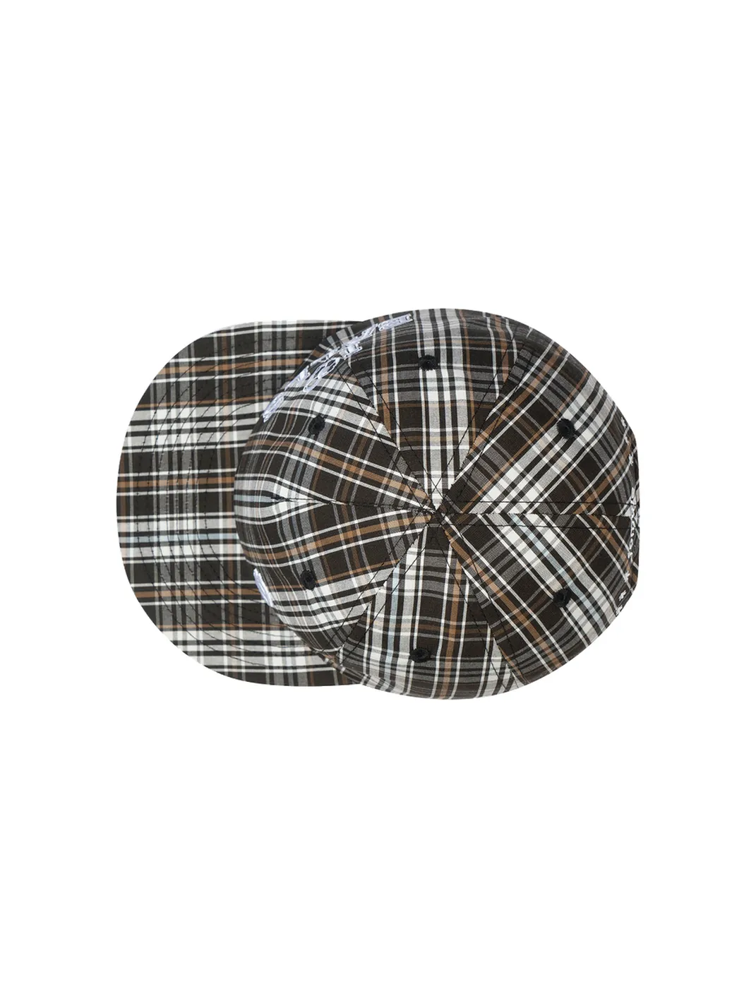FOMULO | Neutral Embroidery Flat Brim Hat