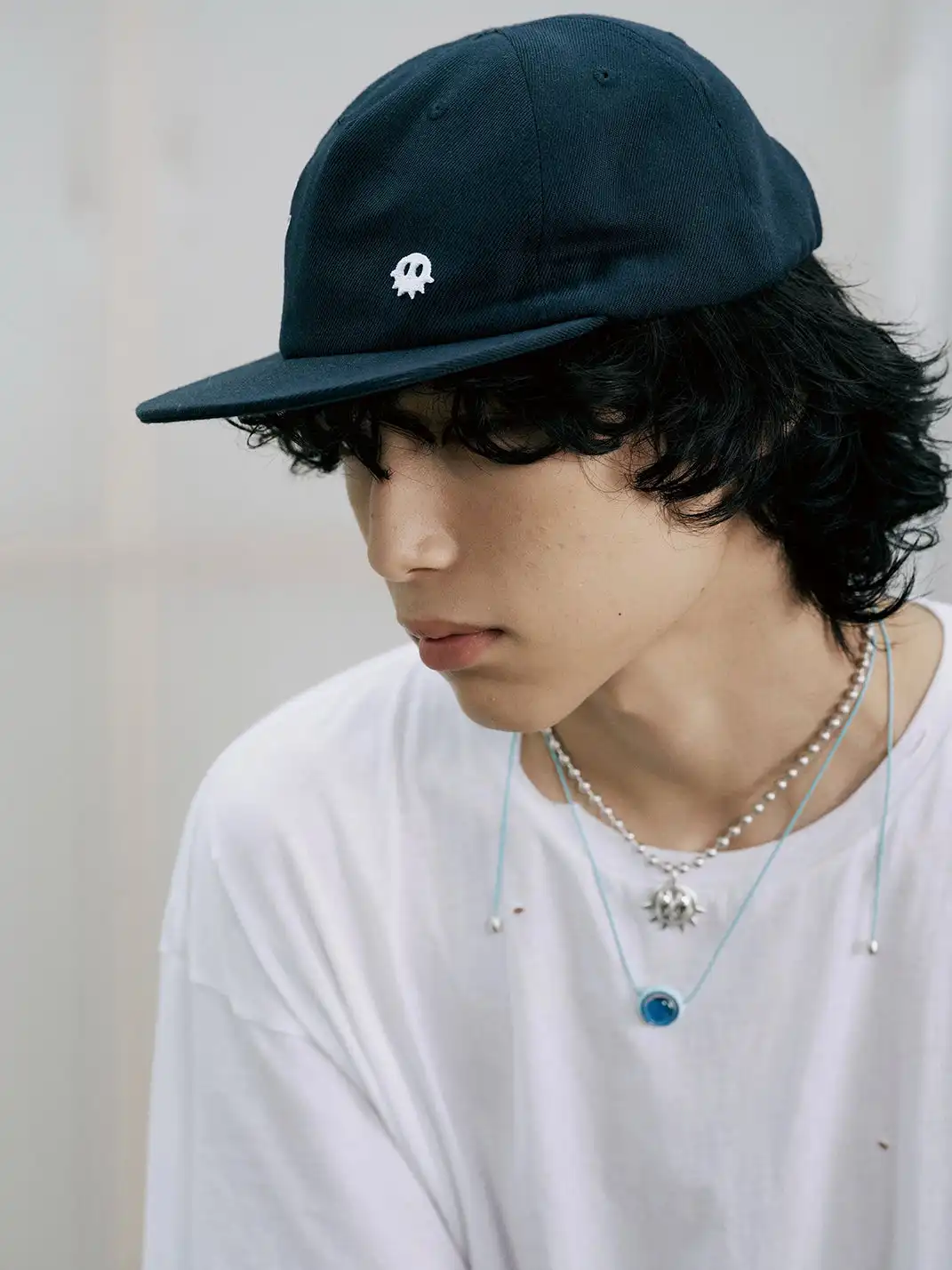 FOMULO | Seal Embroidery Flat Brim Hat