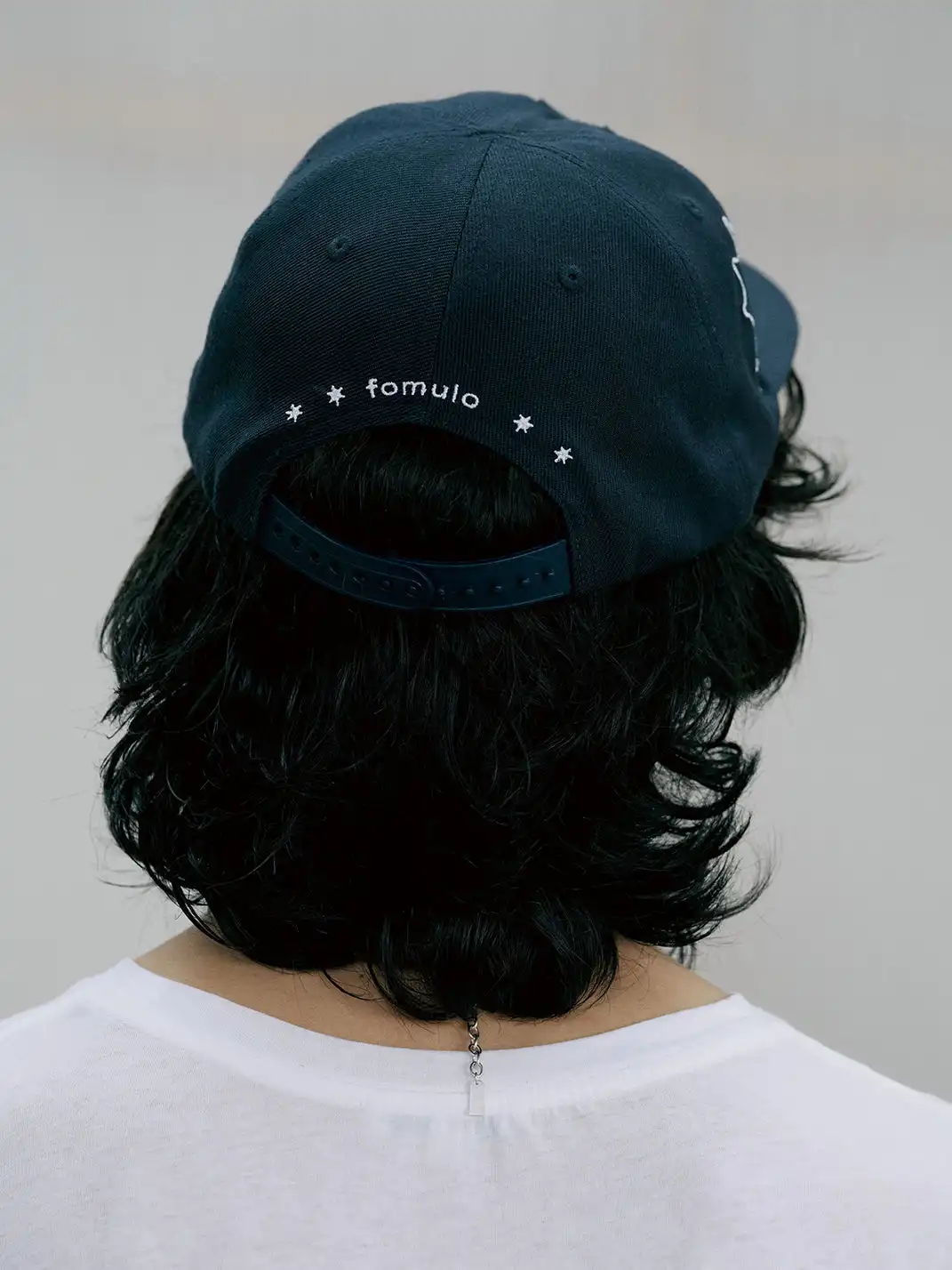 FOMULO | Seal Embroidery Flat Brim Hat
