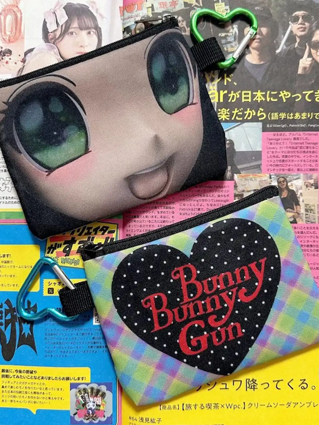 Bunnybunnygun | Double-Sided Charm Card Holder Wallet