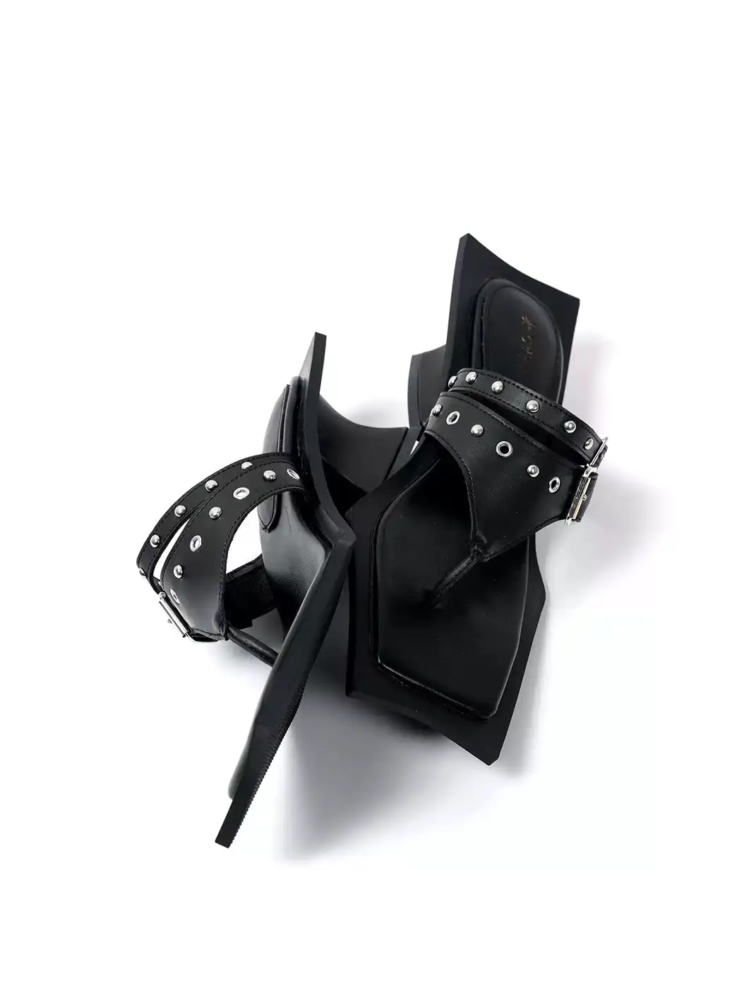 PINJIAHUI | Square Toe Thong High Heels