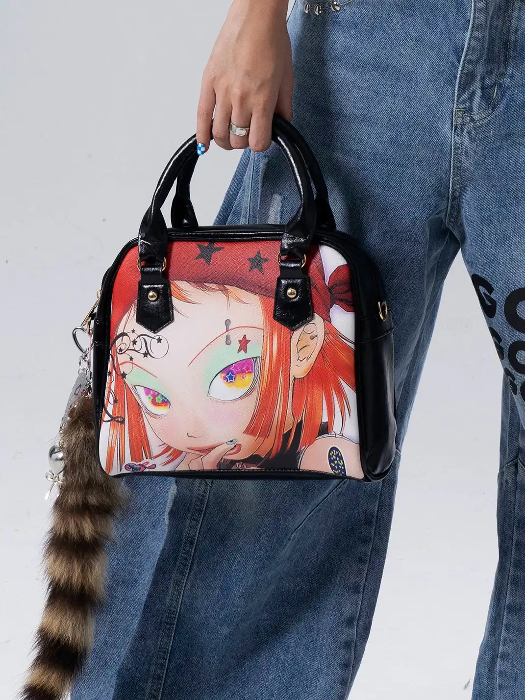 Oogreenapple | Subculture Doll Asymmetric Shoulder Handbag