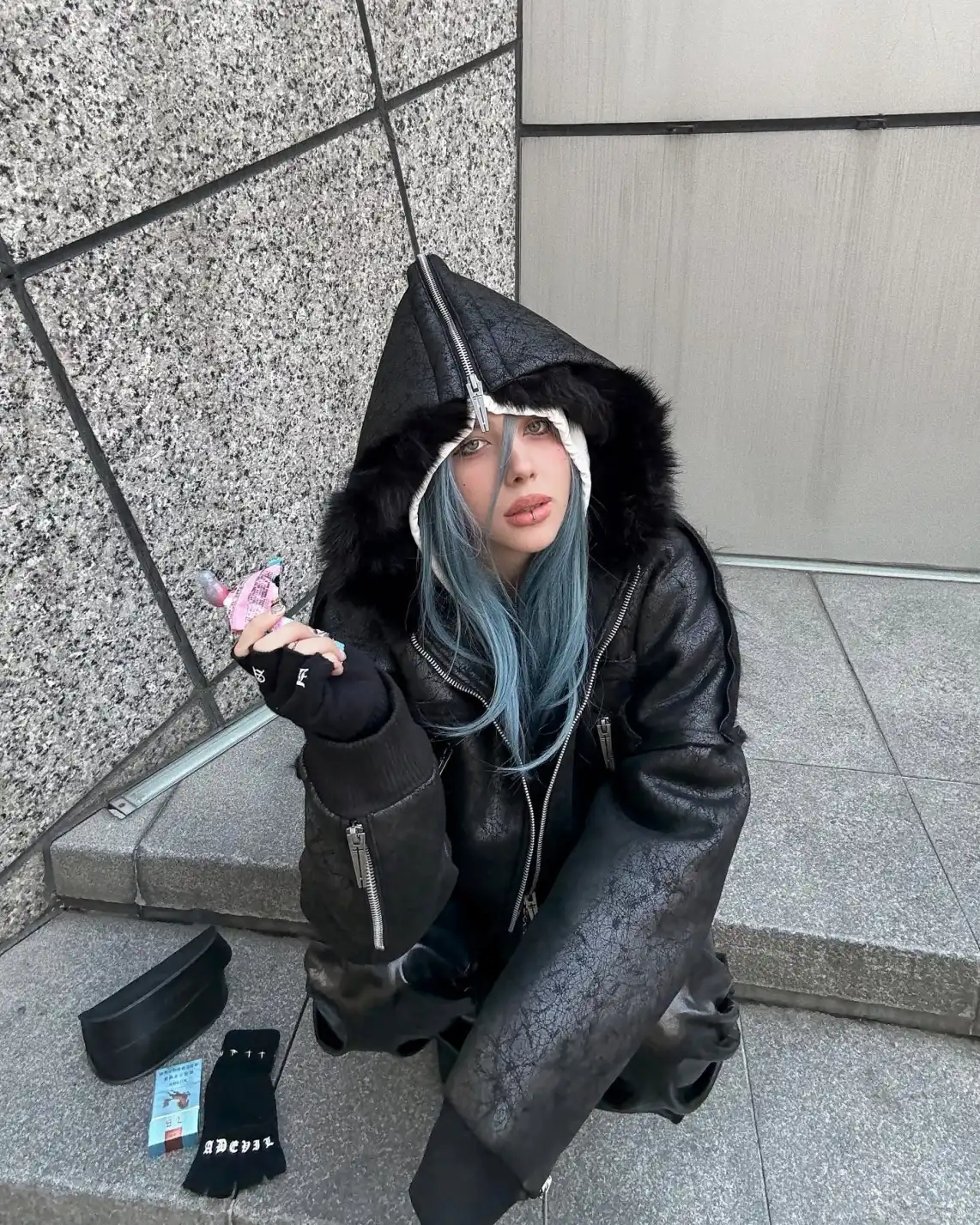 Synthetic skin peeling back. Cold steel against a pulse that refuses to slow. Disconnect to reconnect at PSYLOS1.COM REBEL WAVE #cybercore #avantgardefashion #subversivebasics #chrome #futurism (5/8)