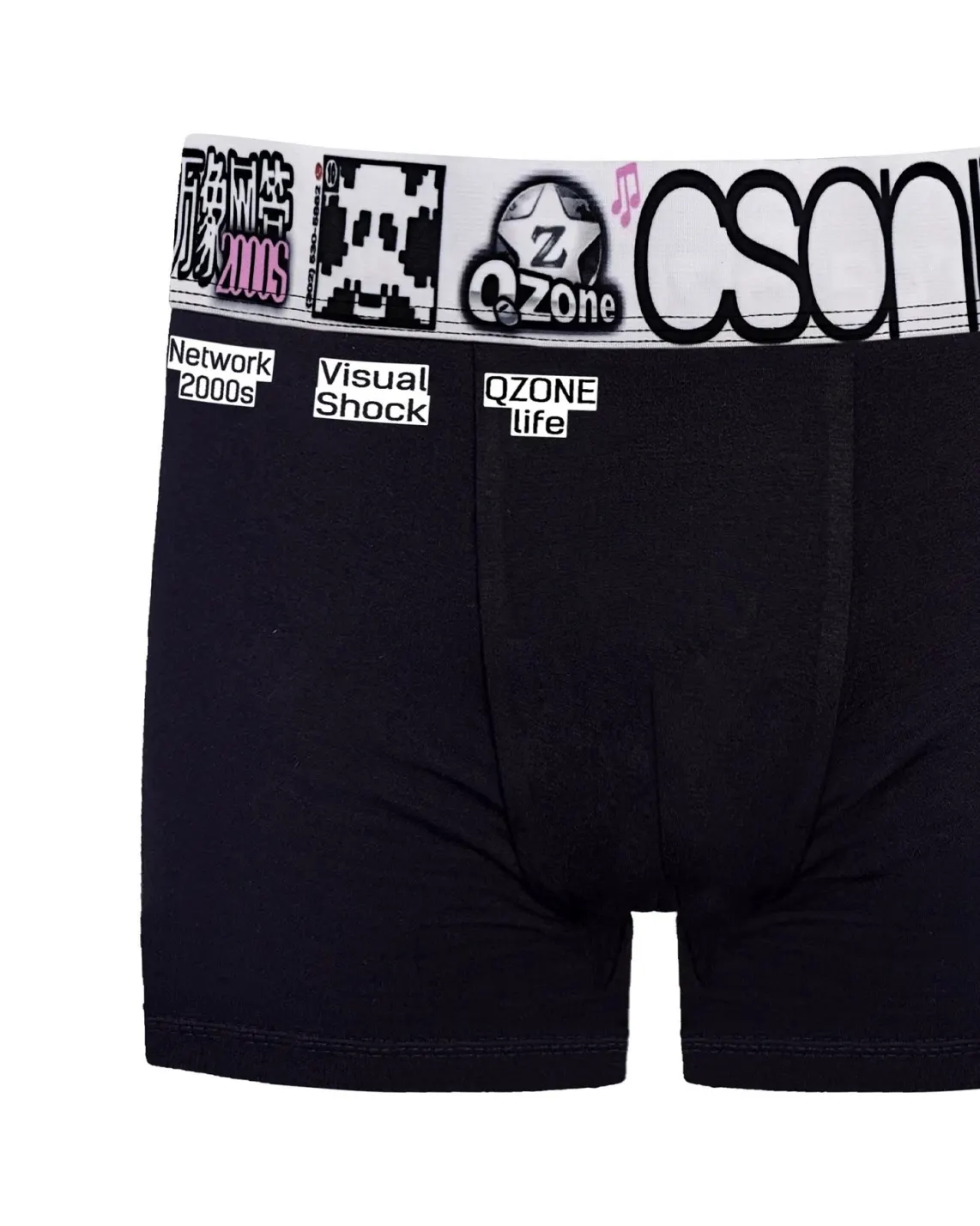 Digital decay. Shortcuts to nowhere. Hack the dress code. PSYLOS1 | Desktop Shortcut Boxers Shop now at psylos1.com #cybercore #y2kfashion #glitchmode #streetwear (5/7)