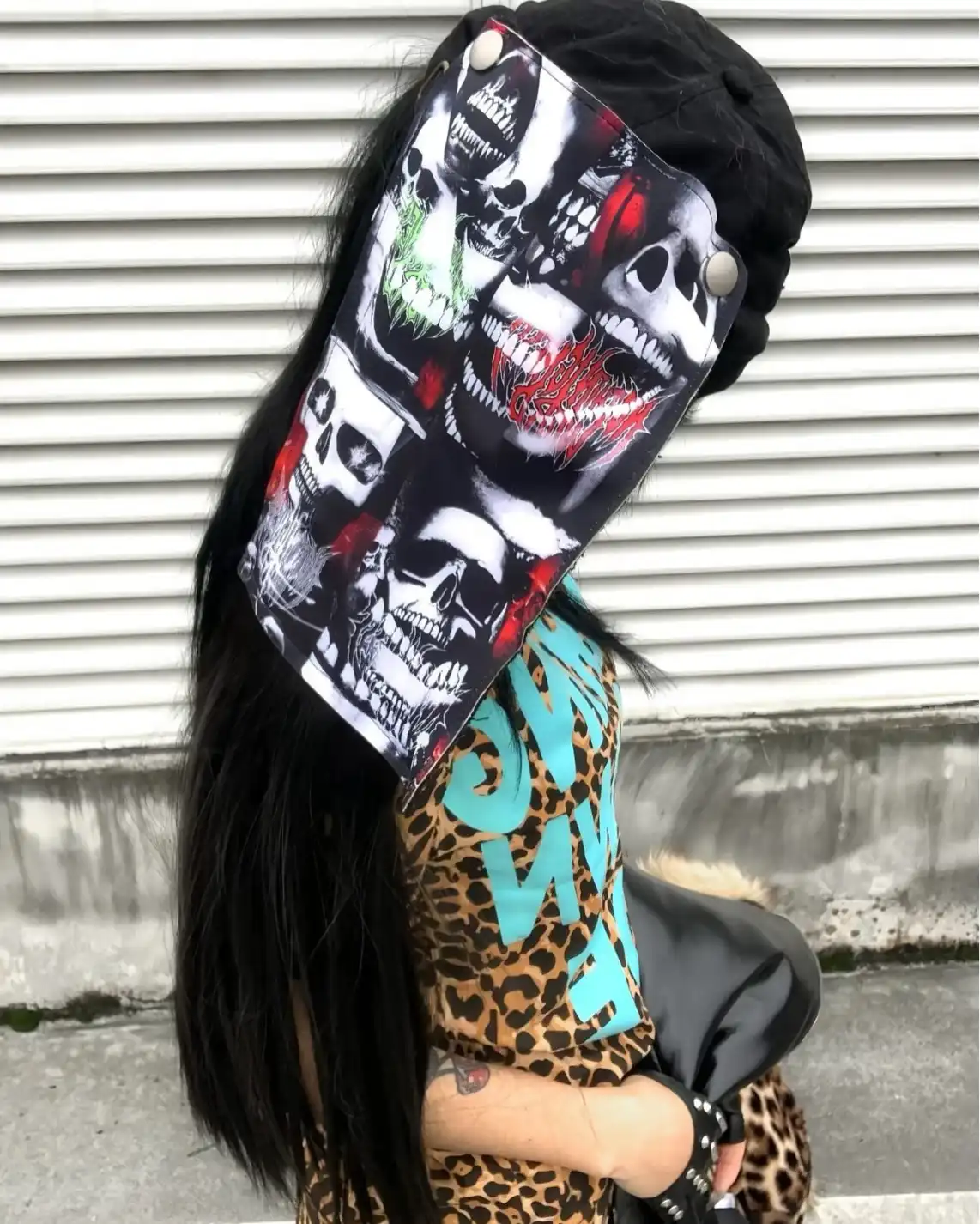 Skull patch attached. Chaos underneath. Don't just watch, disturb. NOTHINGNESS WORLD Grab yours via link in bio #nothingnessworld #darkstreetwear #punkstyle #edgyfashion (2/7)