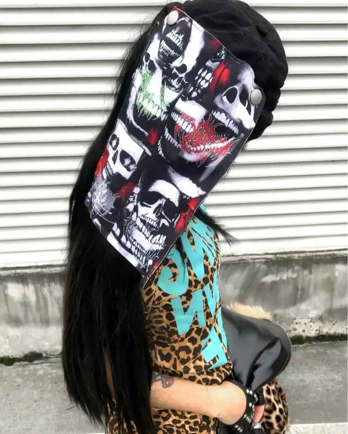 Skull patch attached. Chaos underneath. Don't just watch, disturb. NOTHINGNESS WORLD Grab yours via link in bio #nothingnessworld #darkstreetwear #punkstyle #edgyfashion (2/7)