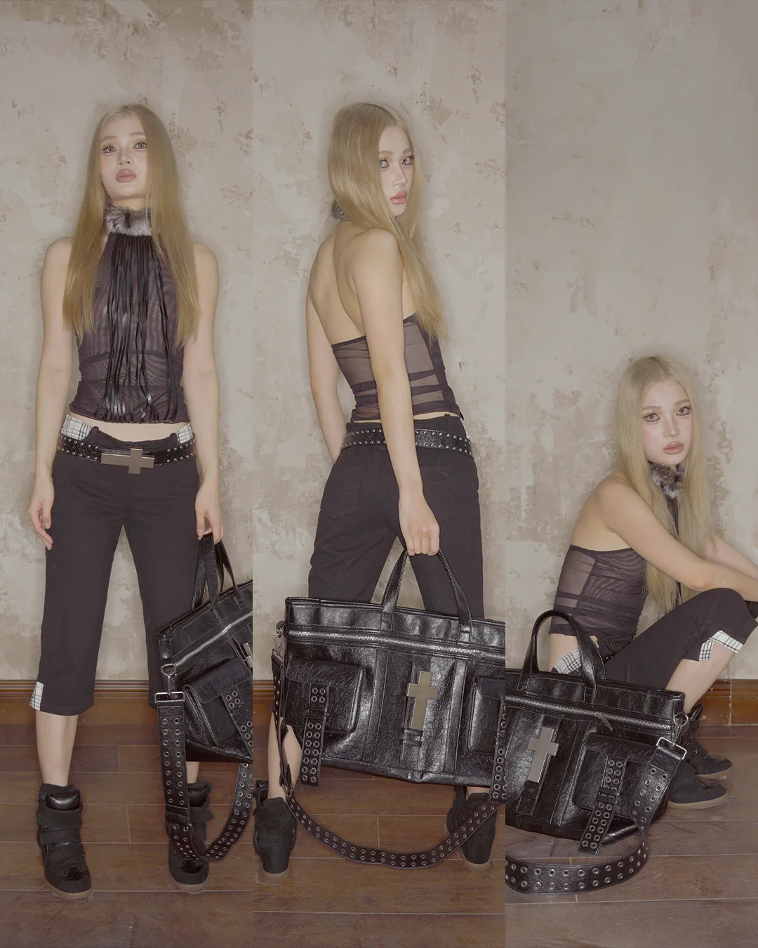 Shadows lengthen where the signal fails. Matte black geometry dissecting the organic gaze. Initiate the sequence at PSYLOS1.COM NOLA #darkaesthetic #futurism #avantgardestyling #NOLA #techno (4/7)