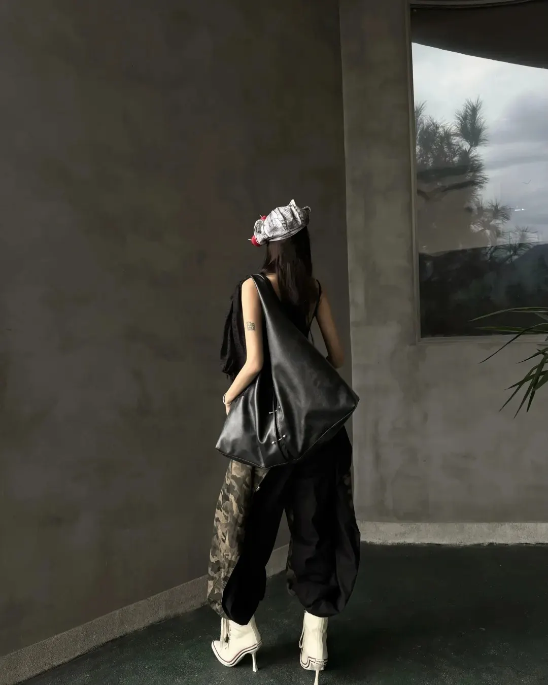 Structured shoulders. Deep crimson lining. Exist loudly in a world that wants you quiet. UNICORNBLOOD Tap the link in bio to purchase. #undergroundfashion #highfashion #gothaesthetic #ootd (3/5)