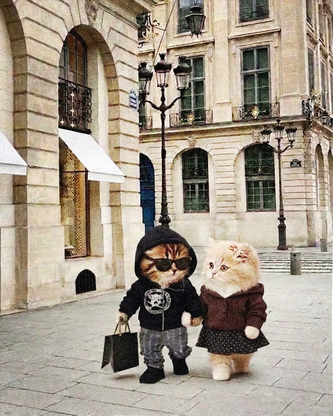 Dressed for a life I wasn’t invited to.📸 Link in bio #psylos1 #newdrops #catlife #autumn (2/4)