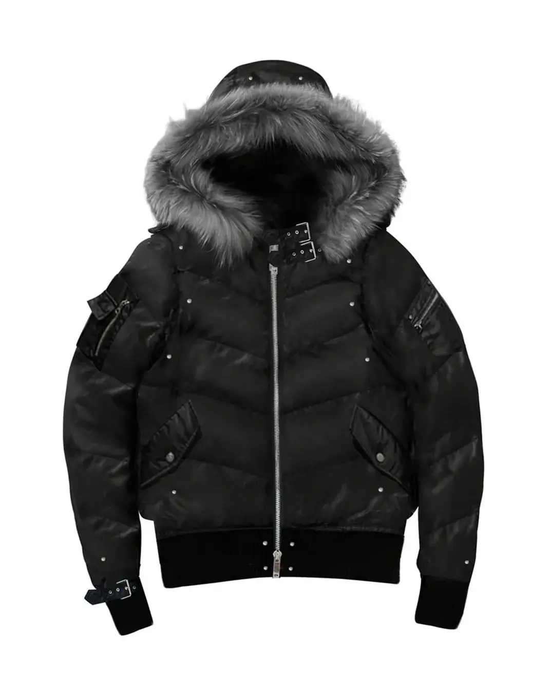 Chrome reflection. Winter distorted. Outshine the simulation. PAIKI | Mink Fur Hooded Down Jacket Link in bio to cop. #cybery2k #silverpuffer #futuristicfashion #streetwear #avantgarde (9/9)