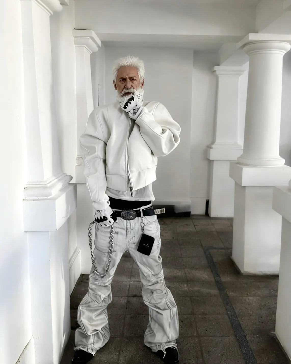 White noise. Devil silhouette. The kind of jacket that turns a corridor into a runway. Pre-Black Friday — faster delivery. $20 off $150+ | $40 off $250+ ⚡Own the edge at psylos1.com REBEL WAVE | White Devil Fur Collar Leather Jacket #REBELWAVE #psylos1 #blackfriday #darkfashion #avantgarde (2/6)