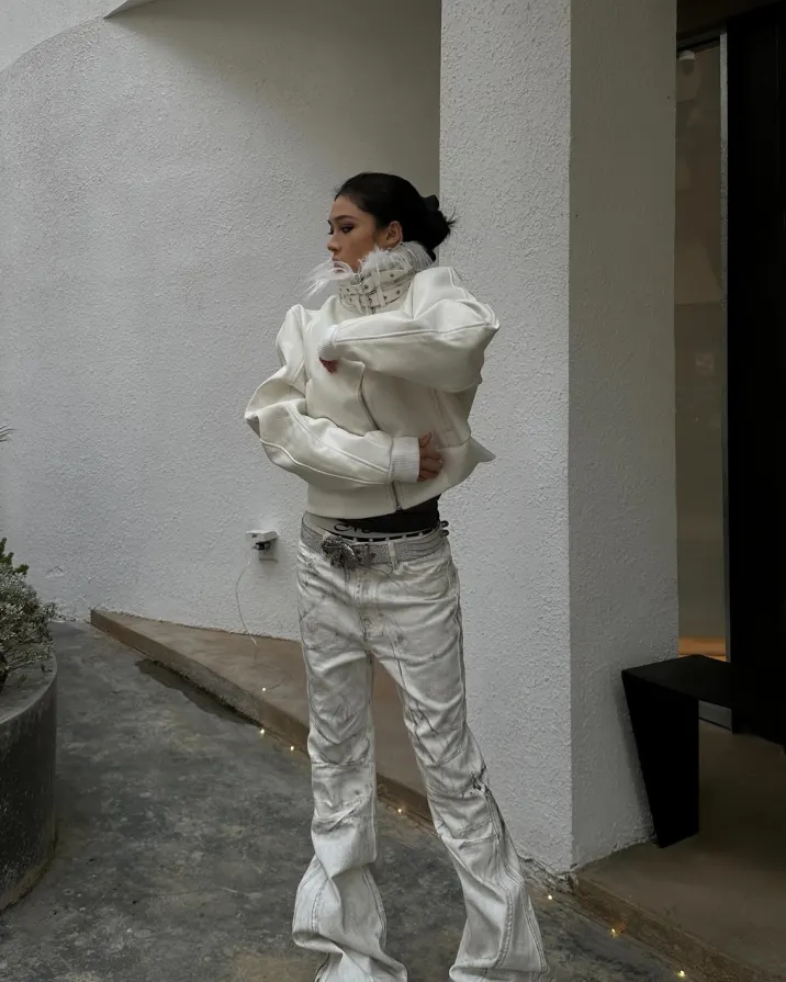 Cold season, hotter armor. White Devil Fur Collar Jacket — cut like a warning, worn like a weapon. Pre-Black Friday is live — and shipping flies. $20 off $150+ | $40 off $250+ Step into the storm at psylos1.com REBEL WAVE | White Devil Fur Collar Leather Jacket #REBELWAVE #psylos1 #blackfridaydeal #streetavantgarde #futureaesthetic (4/6)