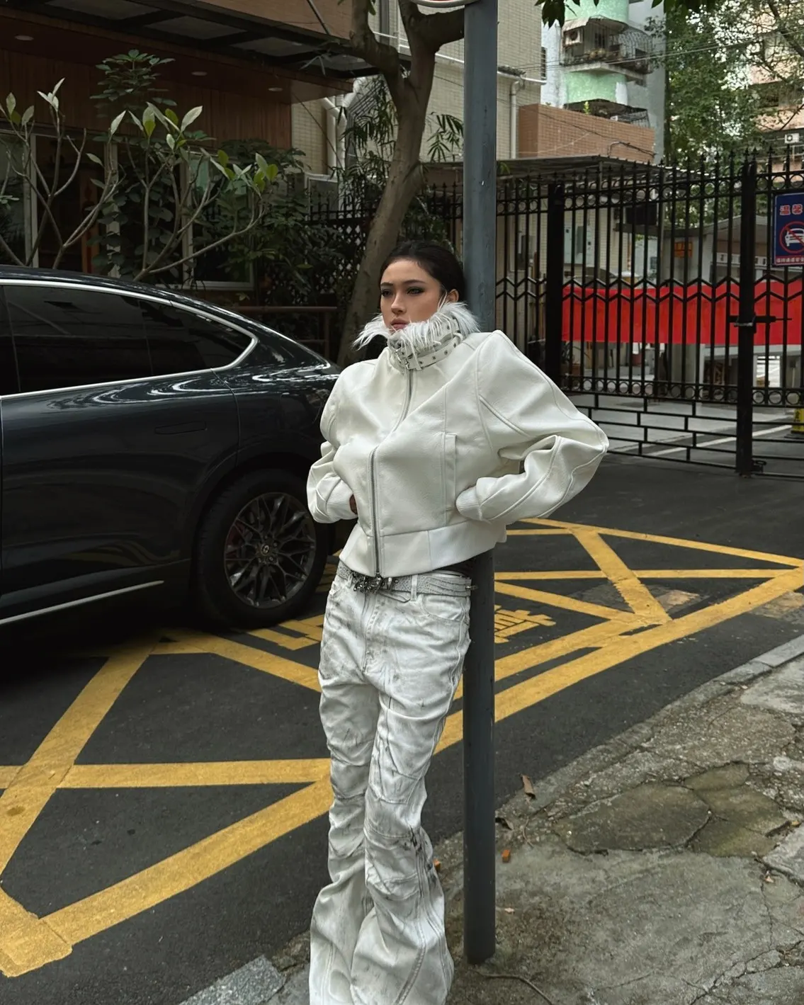 Cold season, hotter armor. White Devil Fur Collar Jacket — cut like a warning, worn like a weapon. Pre-Black Friday is live — and shipping flies. $20 off $150+ | $40 off $250+ Step into the storm at psylos1.com REBEL WAVE | White Devil Fur Collar Leather Jacket #REBELWAVE #psylos1 #blackfridaydeal #streetavantgarde #futureaesthetic (2/6)