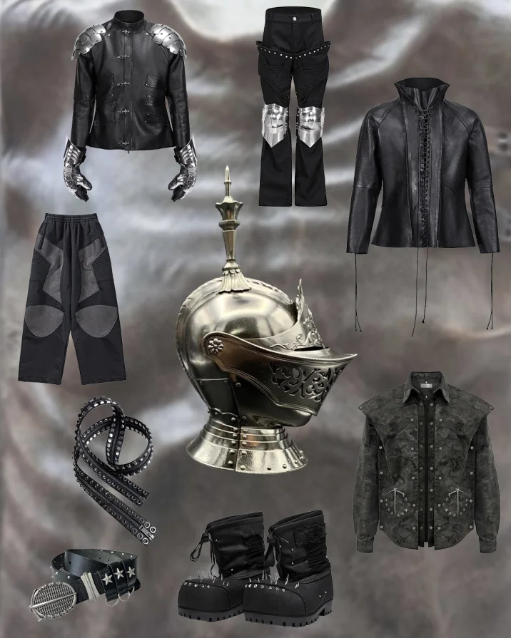 From Wild to Warrior โ Halloween Reimagined Leopard, tiger, serpent, zebra โ primal grace. Knight โ human armor, silent power. No mask, no act โ only transformation. ๐พ Own the second skin โ psylos1.com #psylos1 #halloweencore #animalinstincts #knightstyle #darkfashion #streetavantgarde (1/6)