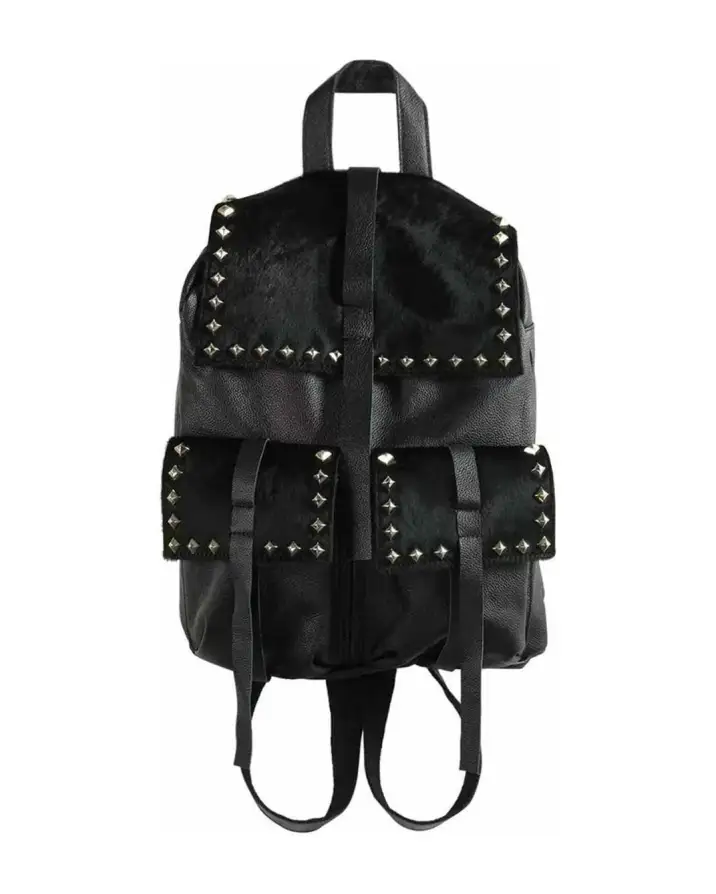 Frozen data in a white noise desert. Black leather spines protecting the payload from system failure. Secure the link at PSYLOS1.COM noEmosen #avantgardefashion #darkwear #studdedleather #futuristicstyle #noEmosen (5/5)