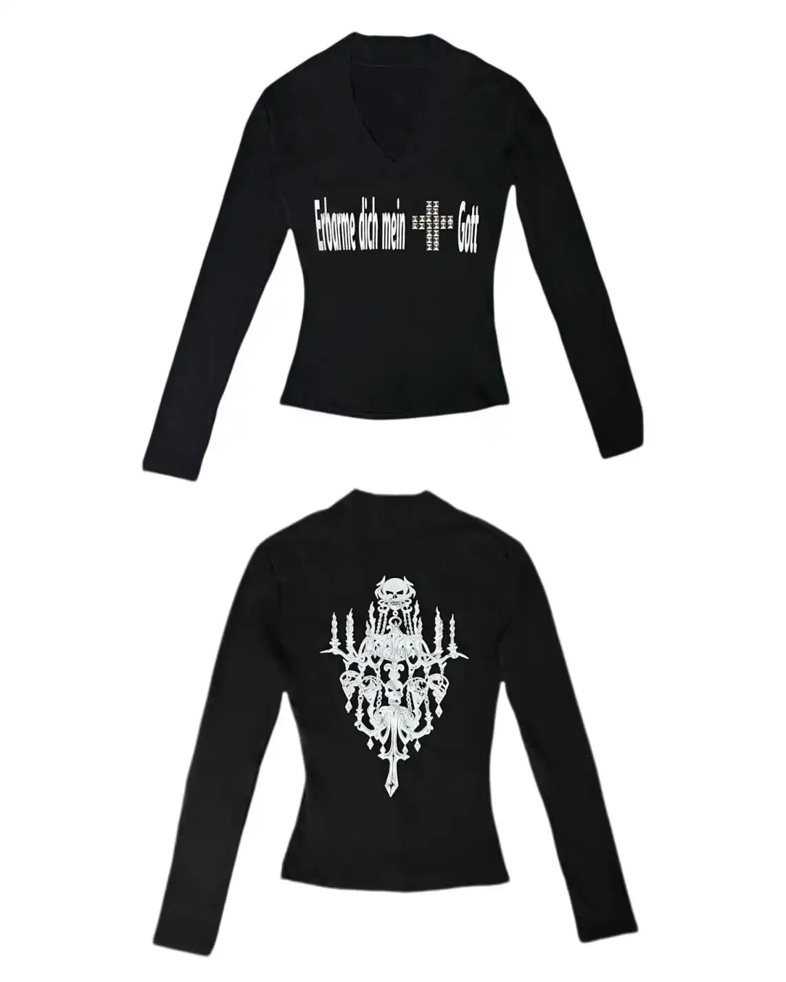 Chrome on the throat. Static in the air. Pray to the noise you make. PSYLOS1 | Mein Gott Studded Crop Top Shop now at psylos1.com #gothcore #industrialfashion #darkwear #nightaesthetic (4/4)