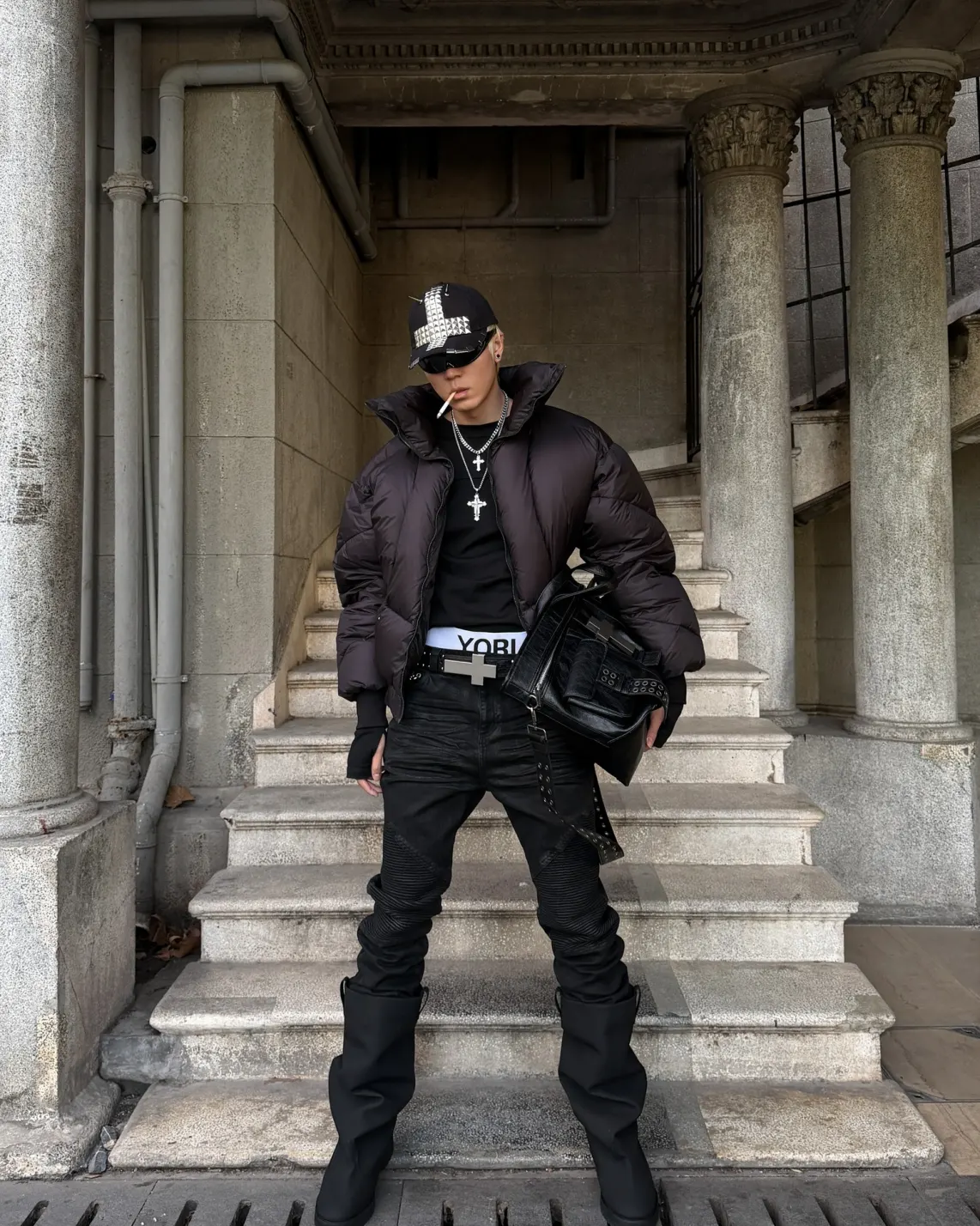 REBEL WAVE — Heavy Fit, Cold Soul. Built for winter. Armed for the street. 👉 Tap in psylos1.com #RebelWave #psylos1 #WinterFits #StreetArmor #BlackAesthetic (4/9)