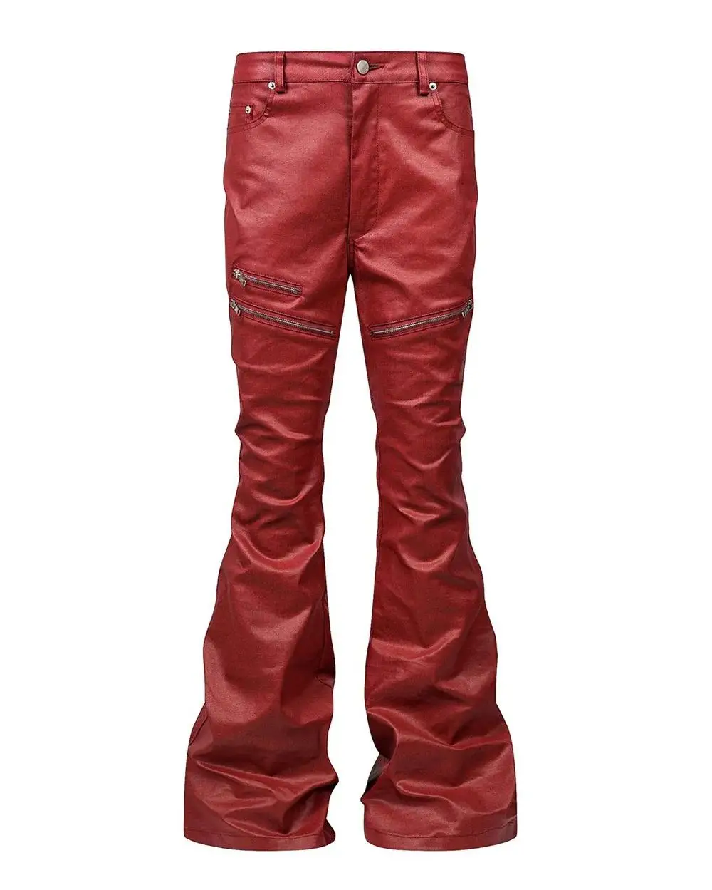 Reality fractures when you wear the noise. Disrupt the silence with heavy metal aesthetics. Claim your armor at PSYLOS1.COM REBEL WAVE | Liquid Metal Coated Wax Pants Flared Jeans #CyberPunk #IndustrialFashion #RebelWave #DarkAesthetic (7/7)