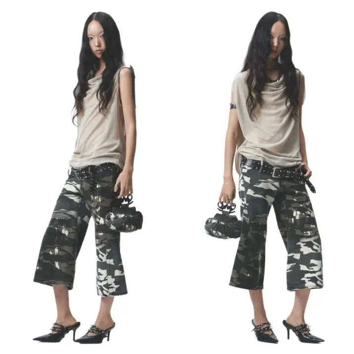 Static noise in physical form. 馃捒 The Glitch Camo Construct merges archival grit with future chrome. A uniform for the digital wasteland. Secure the artifact at PSYLOS1.COM. #nonamespace #cybergrunge #y2kfashion #avantgardestyle #industrialfashion #futurecore (2/3)