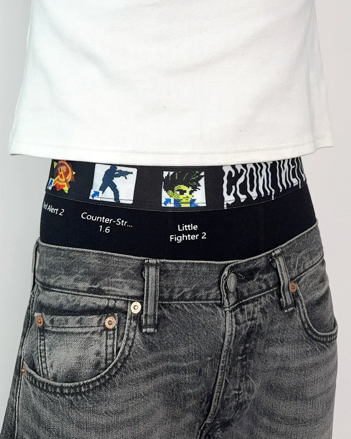 Digital decay. Shortcuts to nowhere. Hack the dress code. PSYLOS1 | Desktop Shortcut Boxers Shop now at psylos1.com #cybercore #y2kfashion #glitchmode #streetwear (2/7)